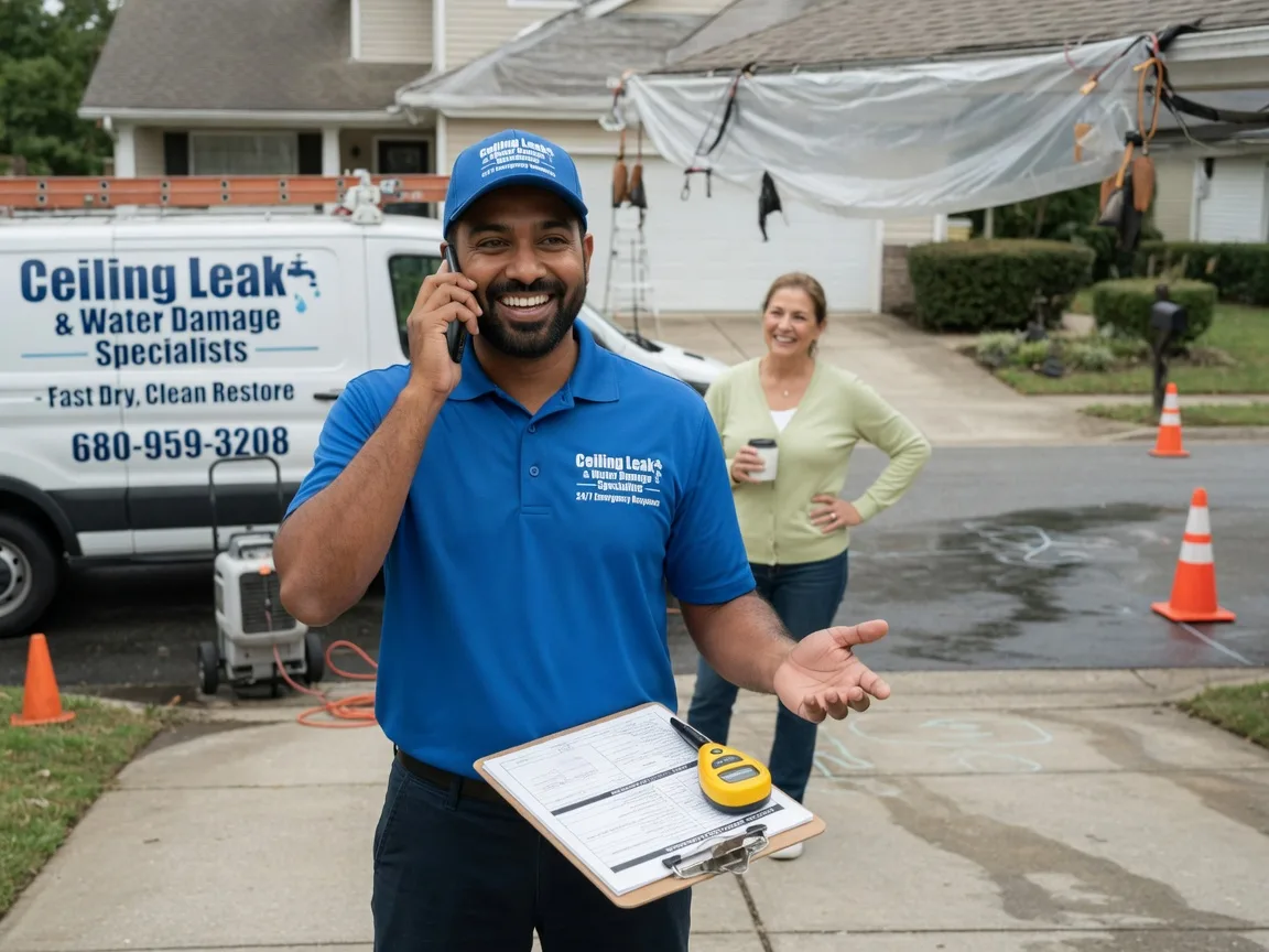 Ceiling Leak Cleanup Ekron, KY FAQs